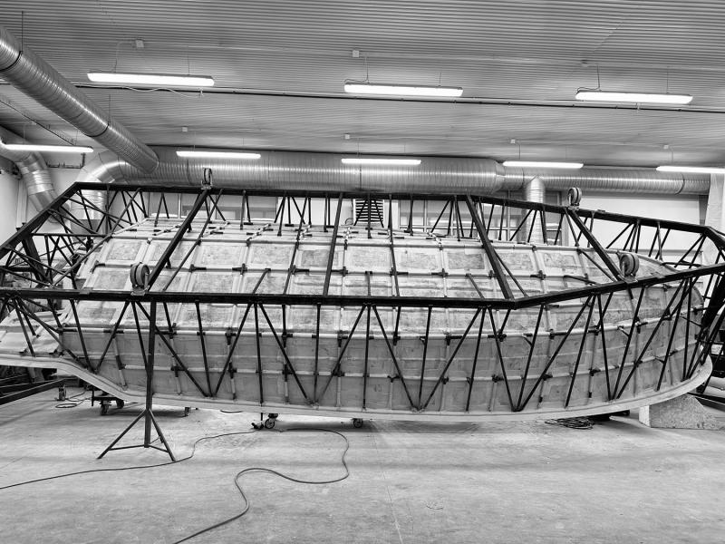 New Yamarin flagship huge mould being prepared 