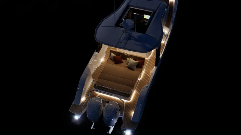Yamarin Aura Lounge ambient lighting